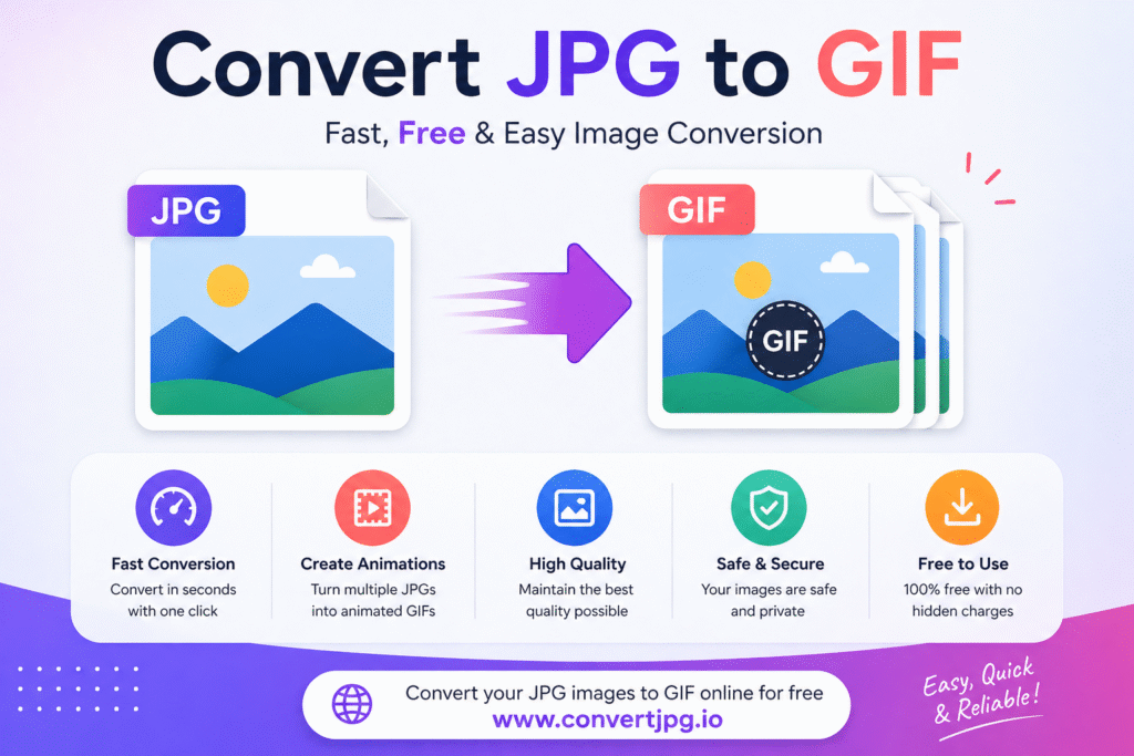 Convert JPG to GIF online tool illustration